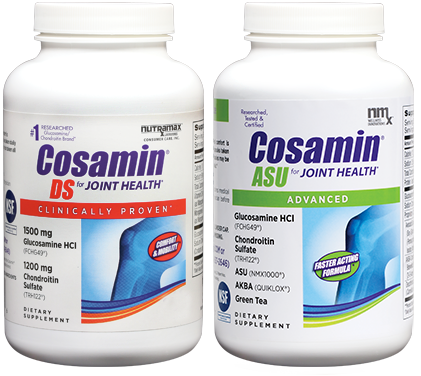 Cosamin DS and Cosamin ASU supplement bottles