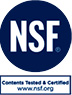 NSF Contents Tested & Certified logo
